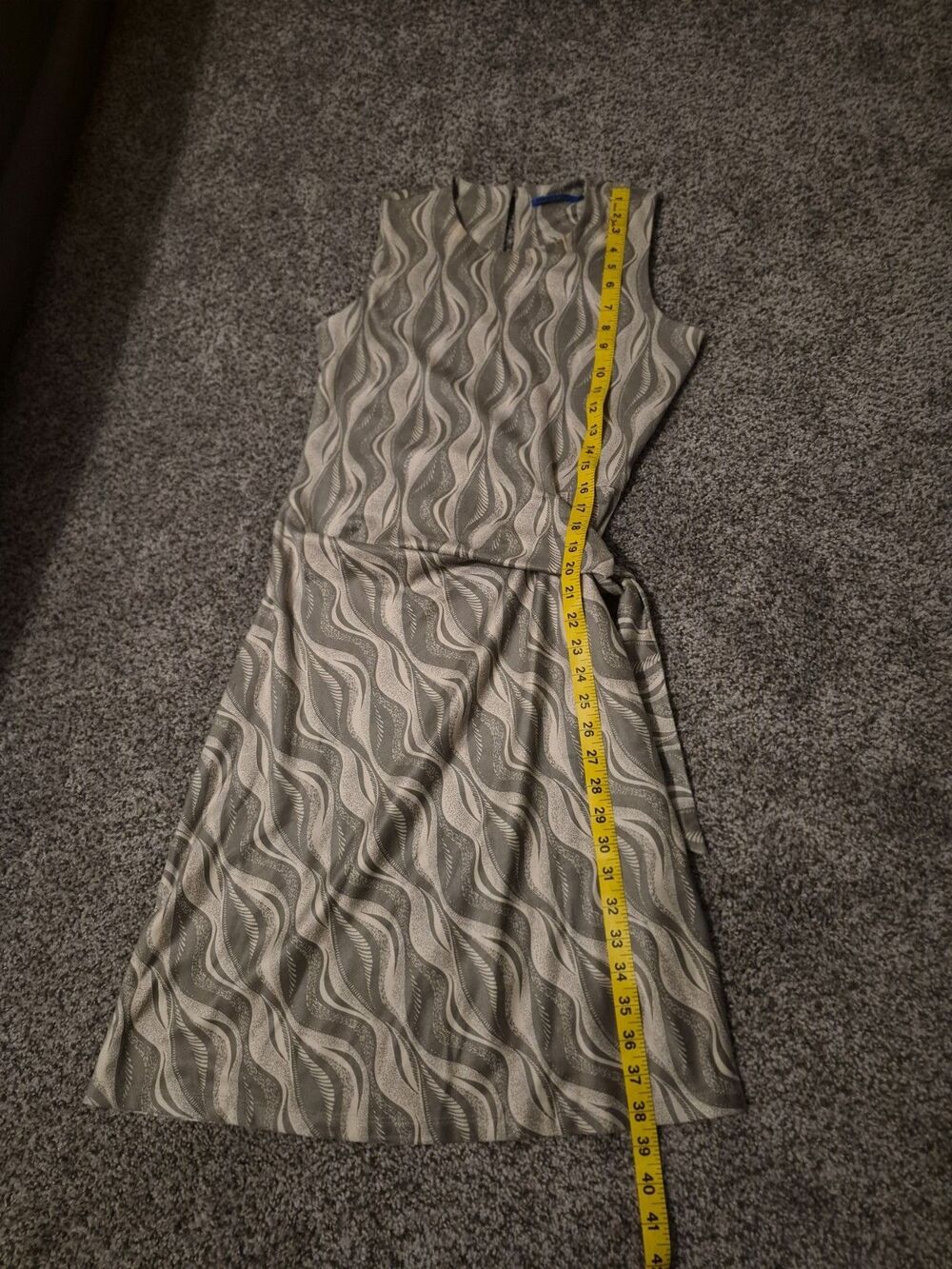 NWOT J. McLaughlin Women’s S Faux Suede Dress Light Gray Zebra Print Corp Core - Picture 10 of 11